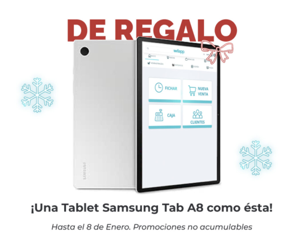 Promoción Navidad Tablet Samsung Tab A8 - Wilapp