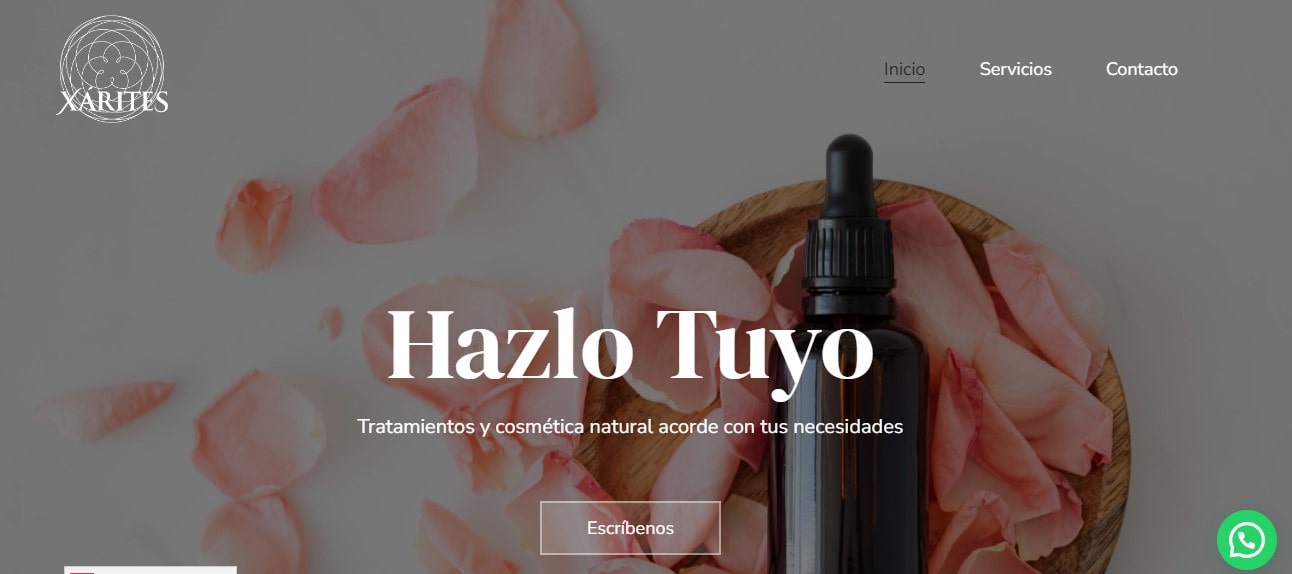 Web Xárites Belleza | Wilapp
