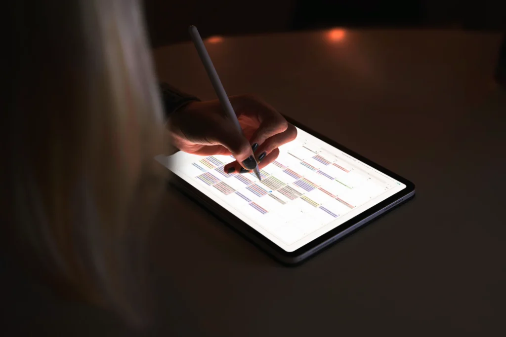 mockup de agenda digital