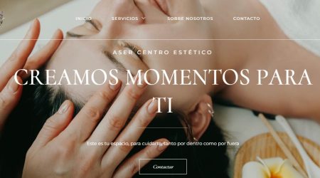 Web Aser Centro Estético - Wilapp